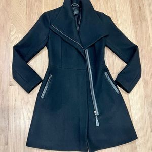 Mackage leather Trim coat